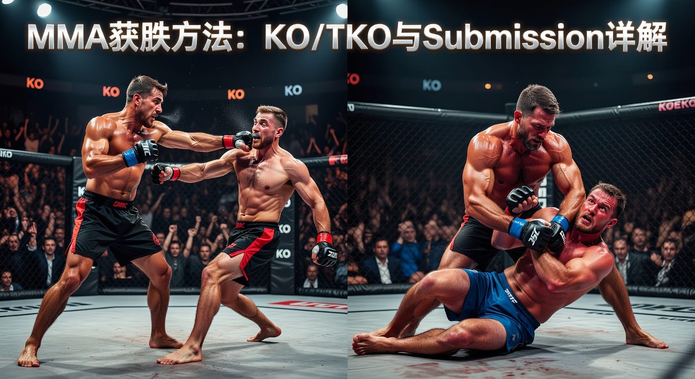 MMA方法 KO/TKO Submission 赛果解读